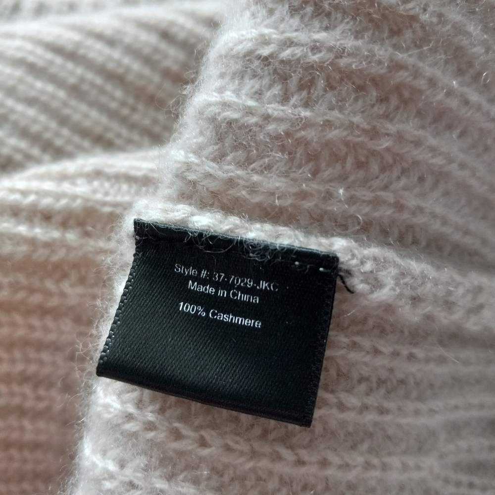 Jenni Kayne Cashmere Fisherman Sweater In Oatmeal M - Picture 9 of 16